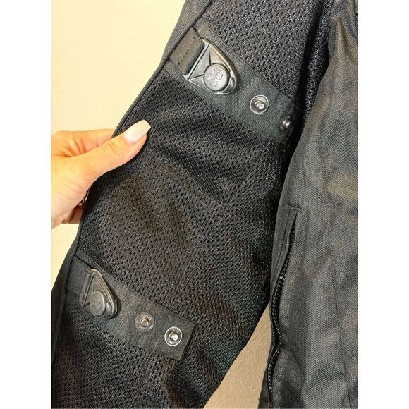 Xelement Advanced Motorcycle Gear Black Jacket Nylon Mesh Padded & Zipout Liner - Picture 5 of 16